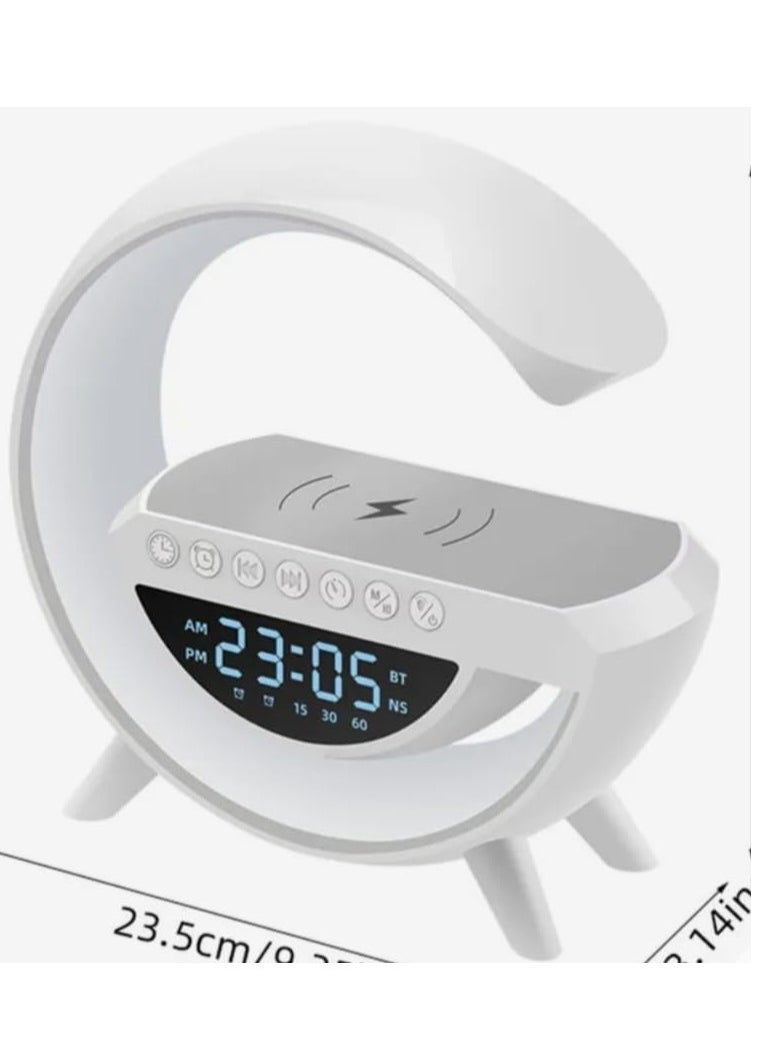 JAJEEK - "New LED Wireless Charging Speaker – 7 Color Selections, Music Ringtone & Alarm Clock Function" - Image 1