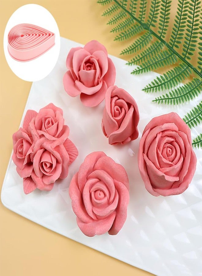 Capiant 20 PCS Rose Petal Water Drop Cookie Cutters Polymer Clay Cutters Raindrop Cookie Cutter Flower Petal Fondant Teardrop Shaped Mold Baking Tools for Wedding, Birthday Cake Decorating - Image 3