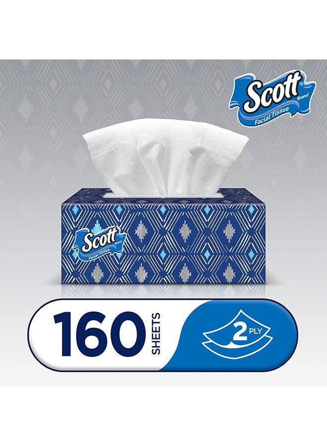 Scott Facial Tissue 160 Sheets x 2 Ply Pack of 5 - Image 4