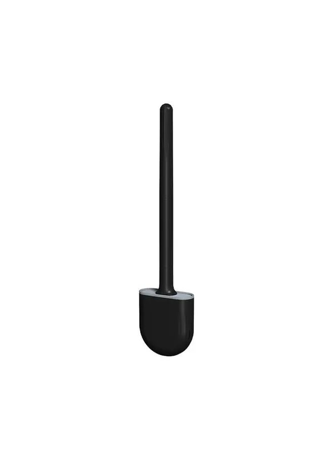 Ergonomic White Toilet Brush with Silicone Bristles Detachable Handle for 360 Degree Cleaning and Space Saving Storage - Image 2