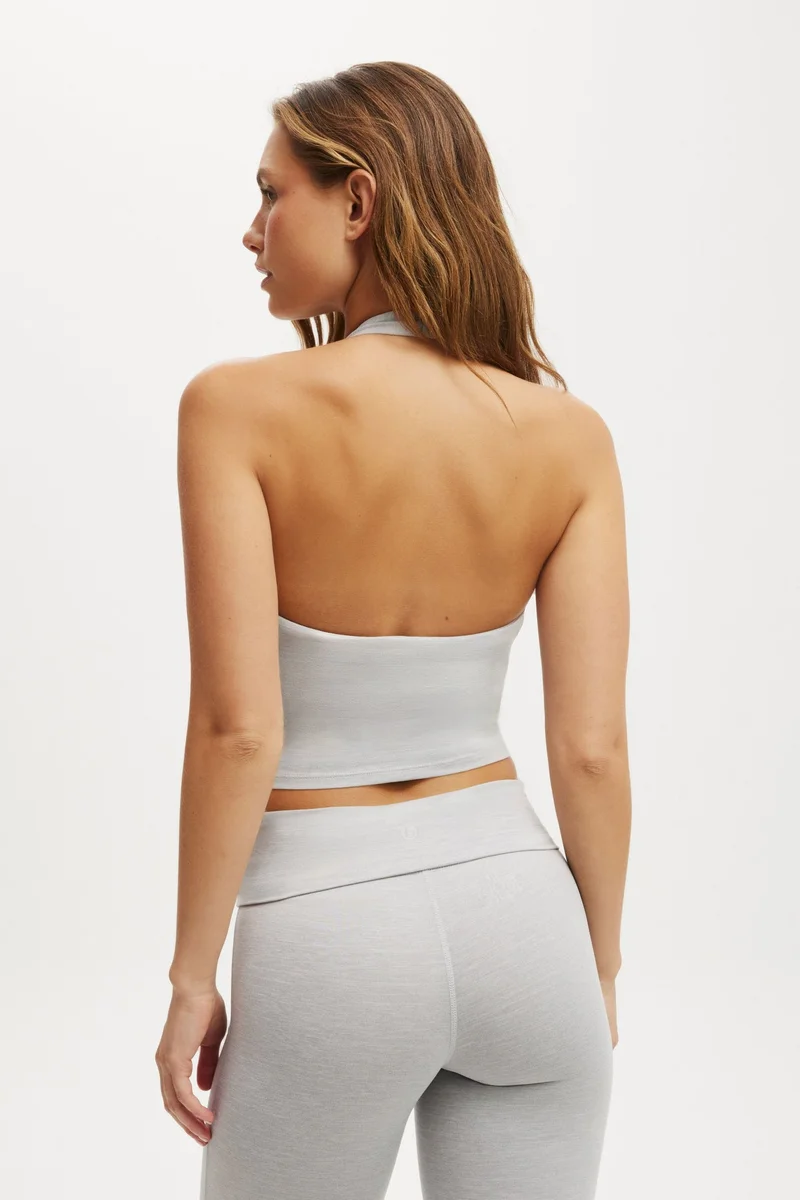 Cotton On  Ultra Soft Halter Neck Tank for Women | Best Price UAE