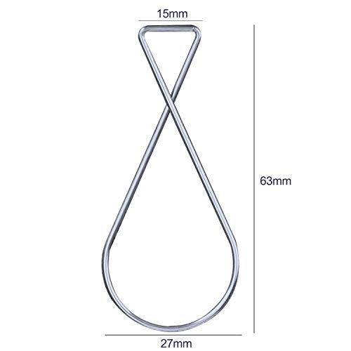 CDBOVID SS304 Ceiling Hooks 50 Pack - Rustproof Drop Ceiling Clips for Hanging Decor/Lights/Plants - Easy Install Grid Hooks for Home/Office/Wedding/Classroom - 10lb Capacity No Damage Hangers - Image 2
