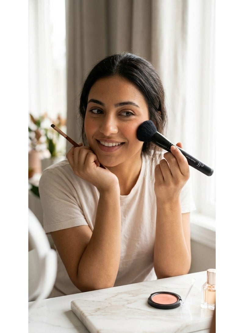 elf Duo Makeup Brush Set – Professional Powder & Blush Brush with Precision Blending Brush - Image 1