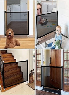 Generic Generic Homie Safeport Barrier (Safety Door) - Black Mesh Fabric - Cat, Dog - Adult 