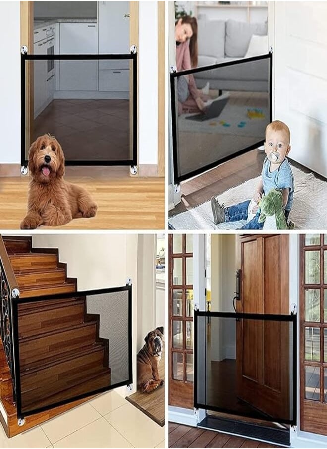 Generic Generic Homie Safeport Barrier (Safety Door) - Black Mesh Fabric - Cat, Dog - Adult 