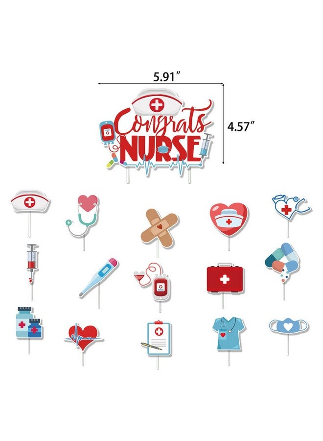 Soochat زينة كعكة مربية سوكشات زينة كعكة كب كيك مربية لاحتفال تخرج مدرسة التمريض أعواد كب كيك شكرًا للمربية زينة حفلة عيد ميلاد ذات طابع طبي - Image 2