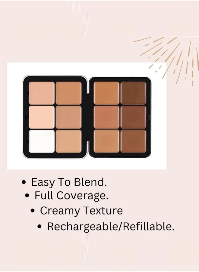 daroge - Invisible Multicolor And Functional Cream Concealer Foundation Palette 0.97Oz - Image 1