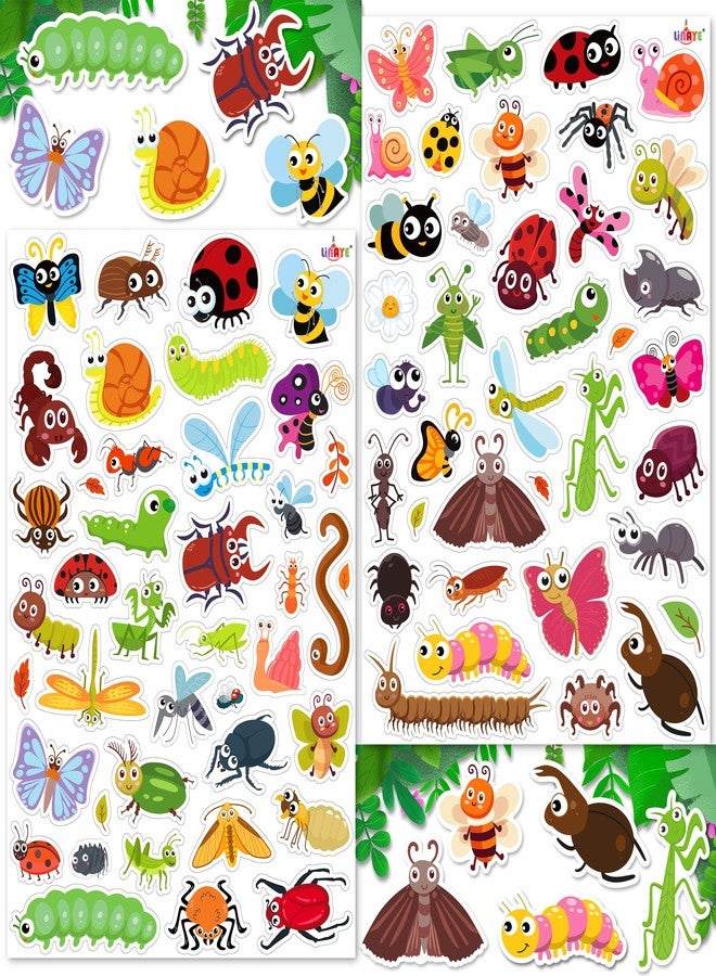 LINAYE 24 Sheets Cute Bug Stickers for Kids, 960 Counts Cute Insect Stickers for Scrapbooking,Water Bottles,Envelopes,Laptop Lovely Insect Stickers for Classroom Boys Girls - Image 1