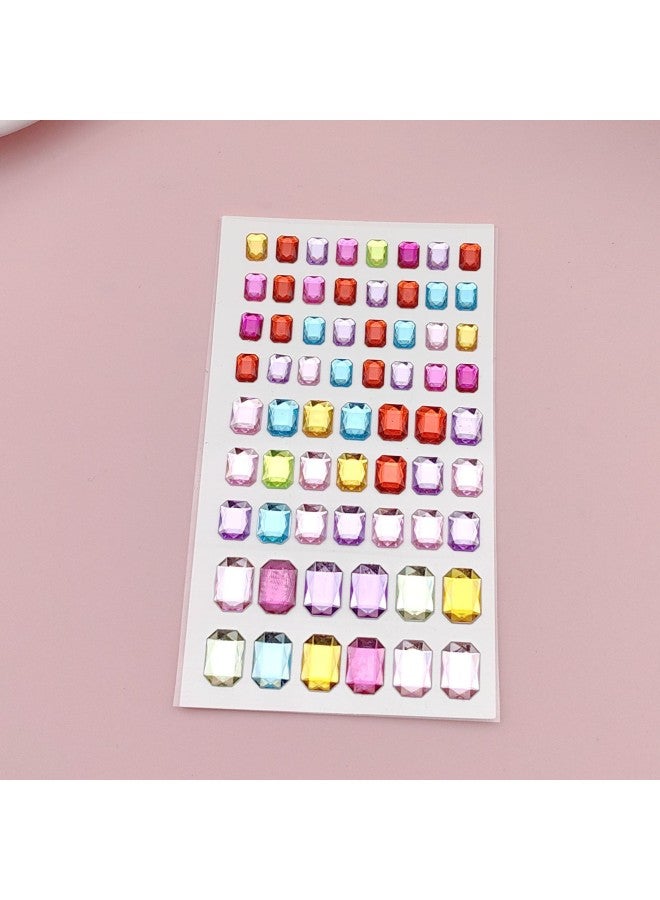Explosions DIY Acrylic Diamond Sticker Photo Frame Decorative Sticker Accessories Material Closed Bag Water Drops Love Piece-Specifications Support Image Upload:Colorful Long Diamond Size 7.5*13cm - Image 1