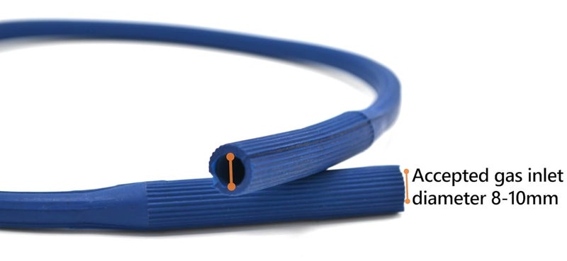 EISCO Neoprene Bunsen Burner Hose, 2 ft (0.6m) Long - Fits 8-10mm Dia. Gas Inlets - Image 2