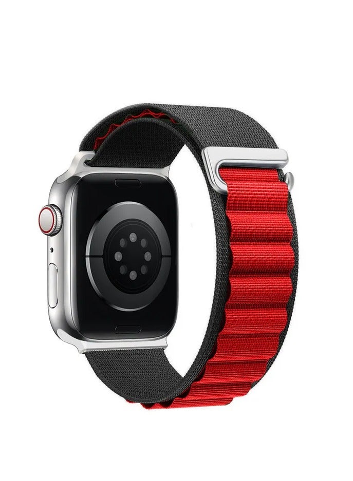 Trail/Alpine Loop 22mm Nylon Band Compatible with Apple Watch Ultra 2/Ultra Band 49mm 45mm 44mm 42mm, Adjustable with Metal C-Hook Strap for iWatch Ultra Series 9/8/7/6/5/4/3/2/1/SE2/SE  - Image 1