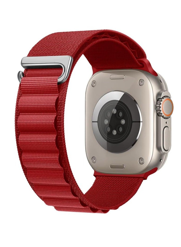 Trail/Alpine Loop 22mm Nylon Band Compatible with Apple Watch Ultra 2/Ultra Band 49mm 45mm 44mm 42mm, Adjustable with Metal C-Hook Strap for iWatch Ultra Series 9/8/7/6/5/4/3/2/1/SE2/SE  - Image 2