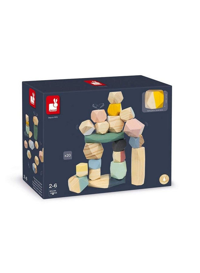 Janod Sweet Cocoon Stacking Stones - Ages 2+ - J04401 - Image 5