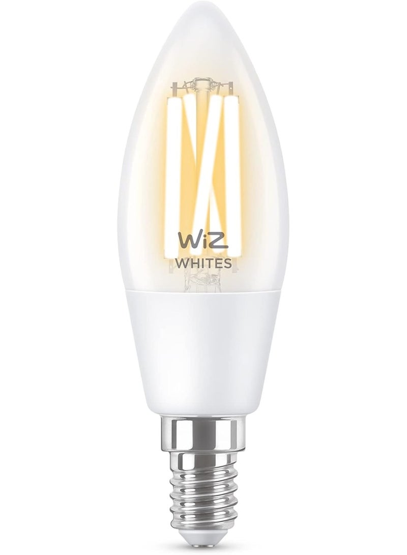 Wiz Smart Light Bulb Filament Clear Candle Light C35 E14 Tunable White Wi-Fi Compatible With Google Assistant Alexa And Siri - Image 2