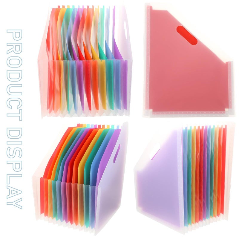 Large Capacity Expandable A4 Accordion File Folder Standing Document Holder Office School - Image 4