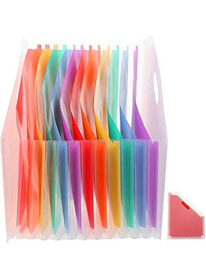 Large Capacity Expandable A4 Accordion File Folder Standing Document Holder Office School - Image 1