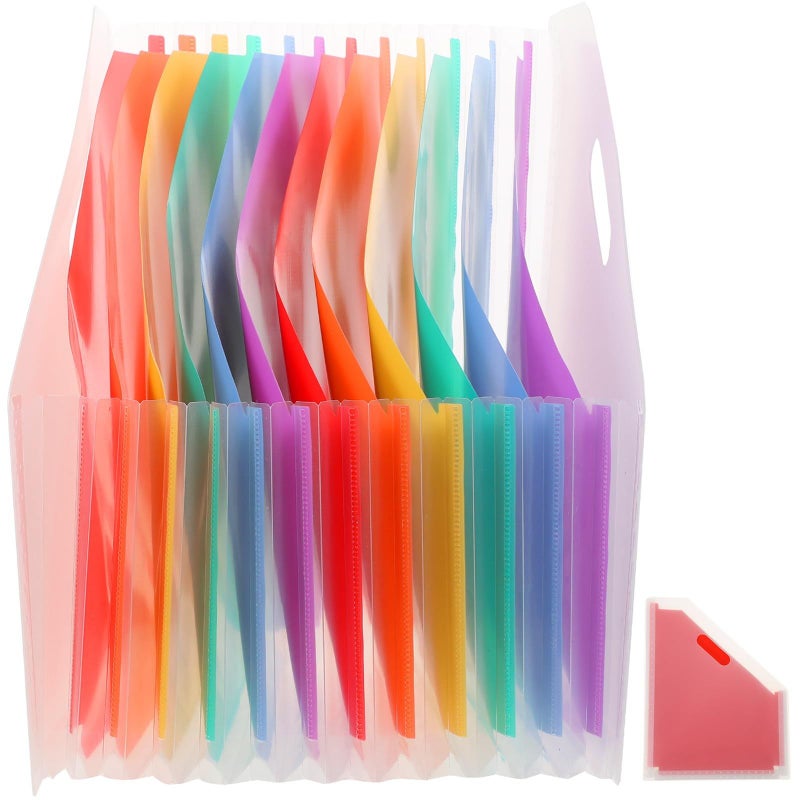 Large Capacity Expandable A4 Accordion File Folder Standing Document Holder Office School - Image 2
