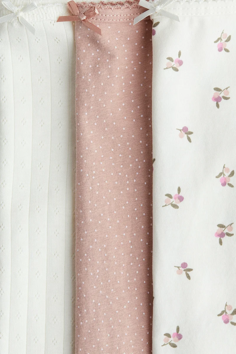 اتش اند ام بلوزة بحمالات كتف من القطن - عبوة من 3 قطع