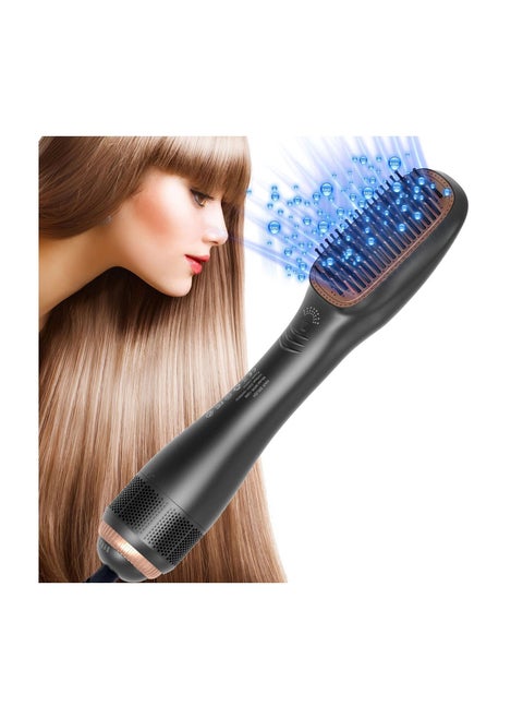 Professional Styling Brush Ceramic Dryer and Styler 2 In 1 (Black)