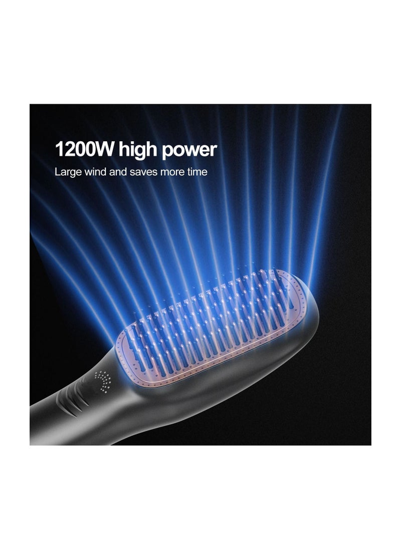 Professional Styling Brush Ceramic Dryer and Styler 2 In 1 (Black)