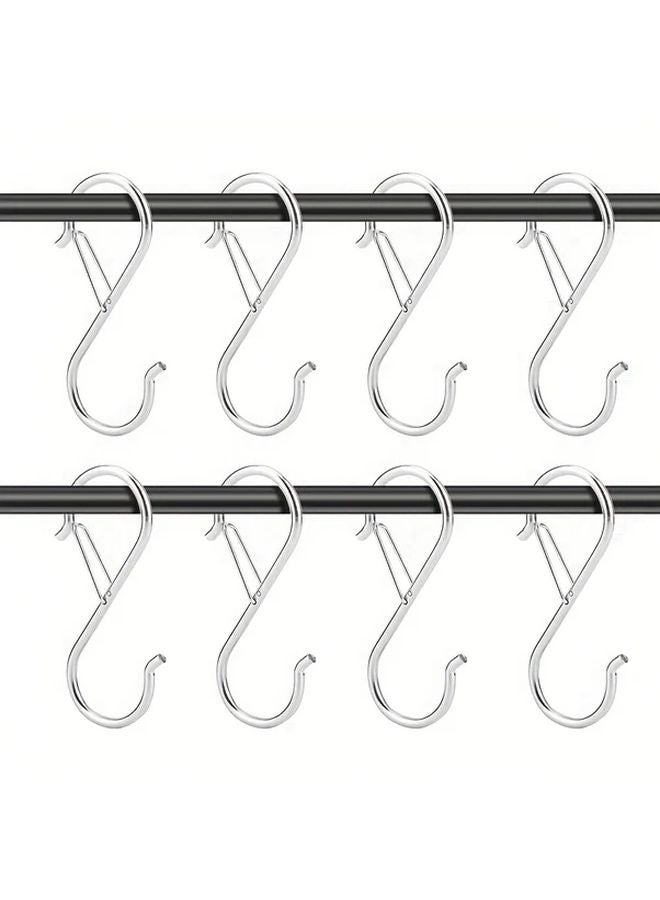 20pcs S Hooks Heavy Duty Metal Safety Buckle Design Multipurpose Hanging Storage - Image 2