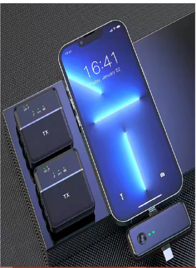 Tips&Toes 3 in 1 Square Wireless Lavalier Microphones for iPhone Android Speaker Camera 10-Hour Battery Mini Microphone with Noise Reduction for Video Recording Vlog YouTube TikTok (SX31 Single mic) - Image 3