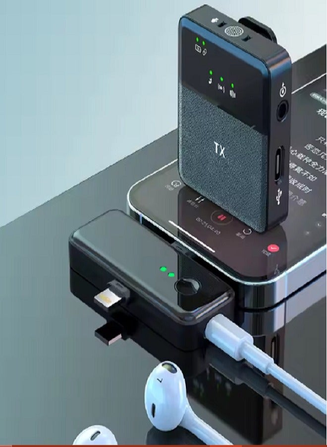 Tips&Toes 3 in 1 Square Wireless Lavalier Microphones for iPhone Android Speaker Camera 10-Hour Battery Mini Microphone with Noise Reduction for Video Recording Vlog YouTube TikTok (SX31 Single mic) - Image 4