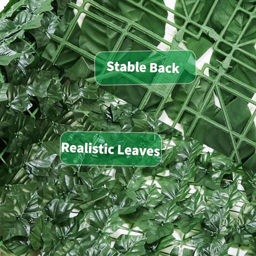KASZOO Artificial Ivy Privacy Fence Screen, 120x40in Artificial Faux Privacy Fence Artificial Hedge Fence Panel Balcony Privacy Screen Decoration for Patio, Balcony, Wall, Backyard Indoor Outdoor - Image 5