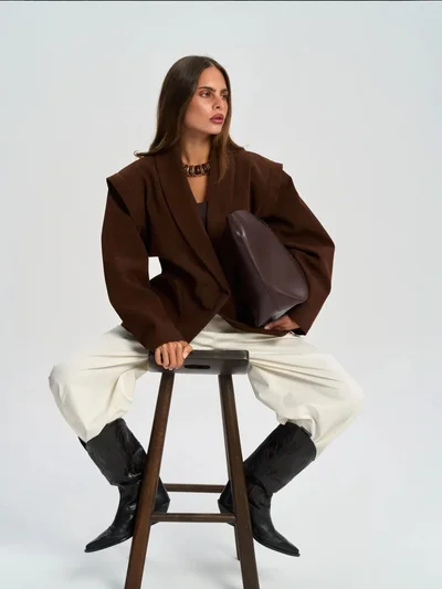 Mai Collection MAI STUDIOS Bronte Shoulder Detailed Blazer