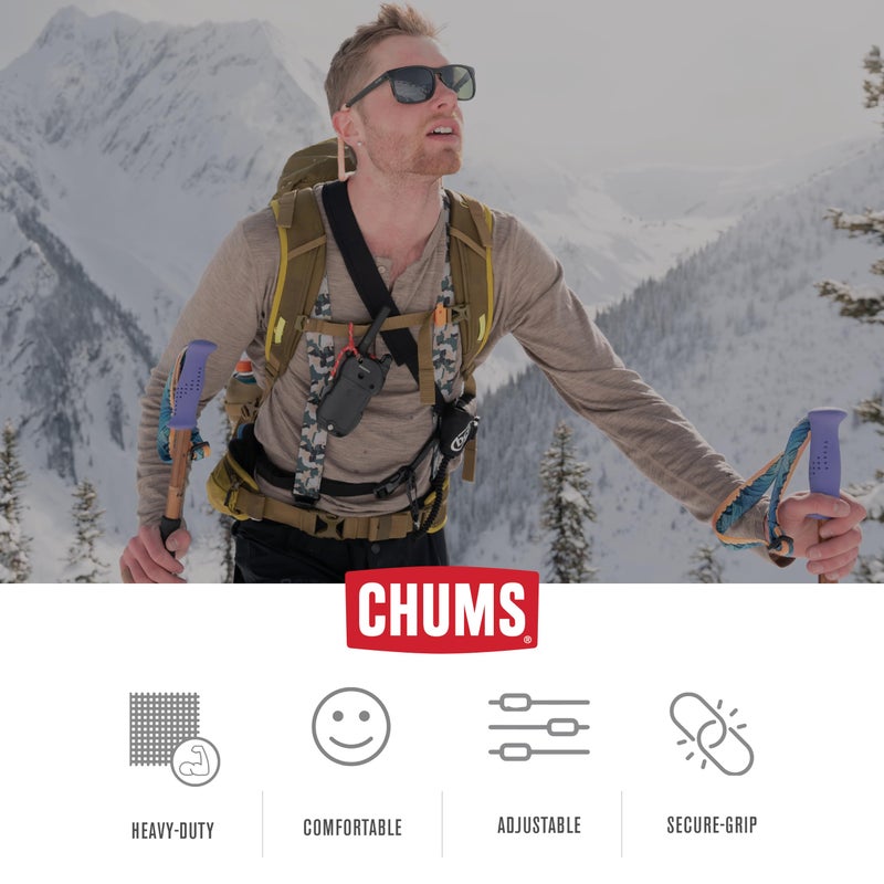 Chums Ski Suspenders for Men & Women - Heavy Duty Support Adjustable Elastic Mens Suspenders w/ Pant Clips that Won't Tear - For Skiing, Snowboarding, Winter Sports & More -One Size Fits Most (Black) - Image 4