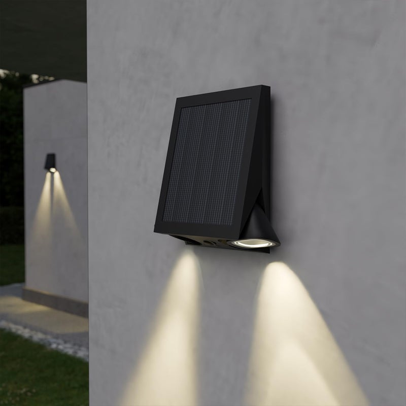 Lifelong Plastic Solar Outdoor Wall Light|800 Lumens Dual Head, 2000mAh Battery, 4 Lighting Modes|LED Light for Garden, Balcony, Wall, Patio, Terrace, Camping Accessories| IP44 Solar Panel - Image 5