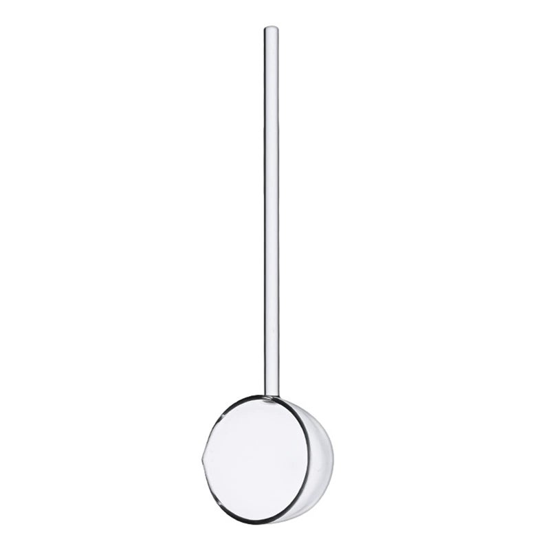 TMXAOK Clear Glass Stirring Spoons Transparent Crystal Teaspoons Milk Cocktail Cold Drinks Mixing Spoon Swizzle Stick Stirrers Salt Sugar Spice Appetizers Ice Cream Scoop for Bar Banquet Party Clear