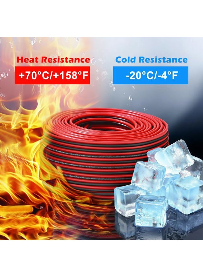TYUMEN 100FT 20 Gauge 2pin 2 Color Red Black Cable Hookup Electrical Wire LED Strips Extension Wire, 20AWG OFC 12V/24V DC Extension Cable Wire Cord for Led Strips Single Color 3528 5050 - Image 4