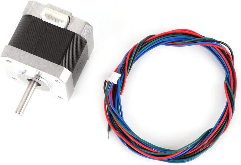 كلاراكو محرك متدرج 24 فولت، محرك متدرج ثنائي الطور Nema 17 24 فولت/1.5 أمبير، 0.4 نيوتن متر، 1.8 درجة، محرك متدرج للتحكم الصناعي، محرك متعدد الوظائف، محرك متدرج 24 فولت - Image 4