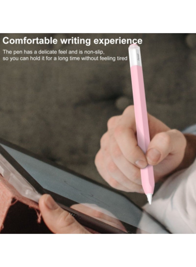 AROAQ For Apple Pencil (USB-C) Transparent Jelly Stylus Protective Cover(Pink) - Image 3