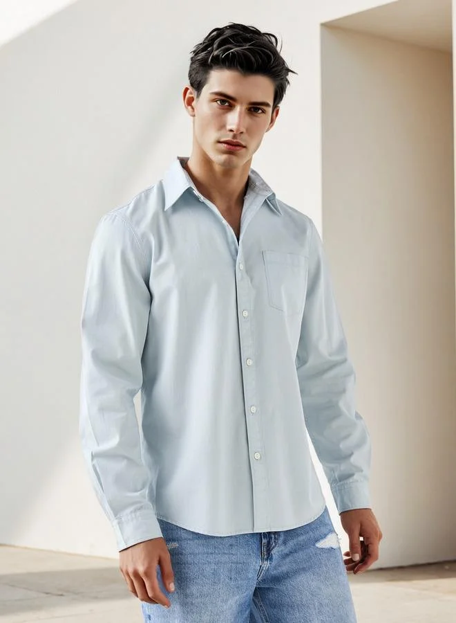 لي كوبر قميص لي كوبر بقصة عادية وجيب