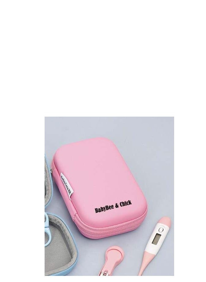 Baby Bee 8-piece Portable Baby Care Grooming and Healthcare Kit With Premium-quality Materials-pink - Image 2