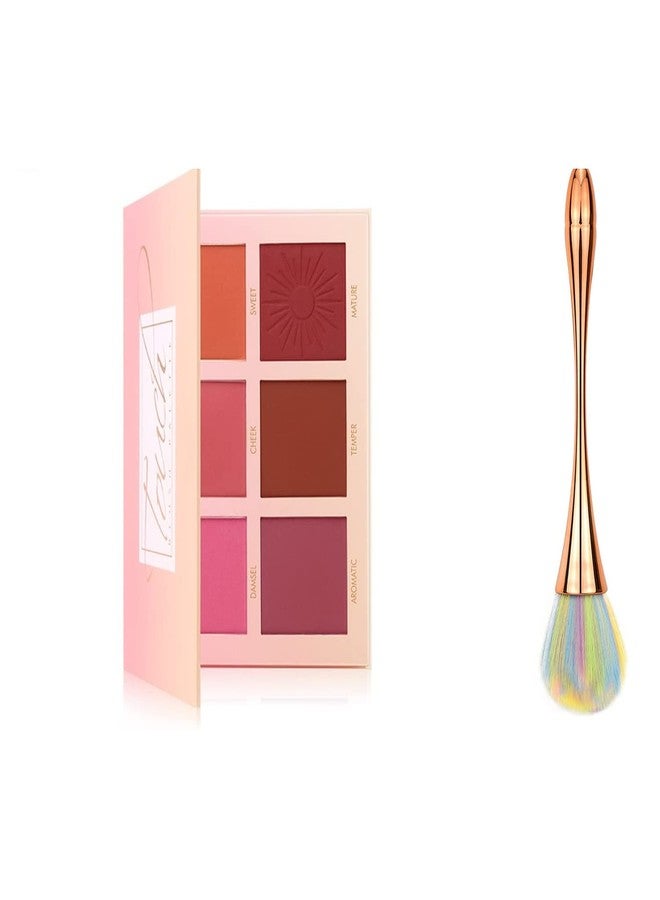 KIRA 1-Blush palette & 1-Blush Brush for Daily Makeup,Long-wear For Women (Multicolour) (Pack Of 2) - Image 1