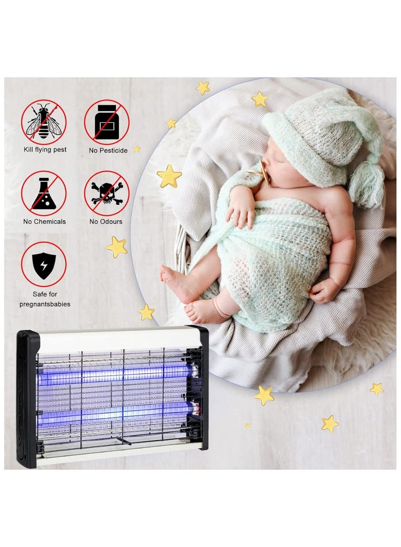 اي لايت قاتل الحشرات الكهربائية التلقائي علة القاتل أنبوب مزدوج LED 8W - Image 3