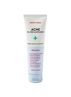 Peach Slices | Acne Oilfree Moisturizer | Satin Matte Finish | 0.5% Salicylic Acid | Hyaluronic Acid | Prevents Breakouts | Pore Minimizing | Clear Skin | Silicone Free | Face Moisturizer | 2.8 Oz  - Image 1