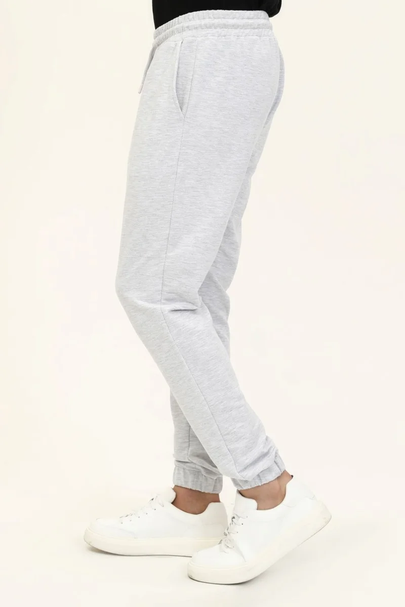 Defy's Men's Fleto Pocket Detailed Jogger Snow Melange - S