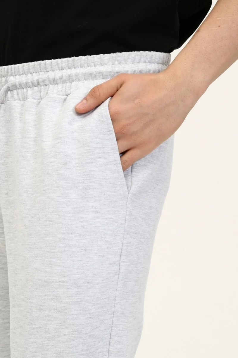 Defy's Men's Fleto Pocket Detailed Jogger Snow Melange - S