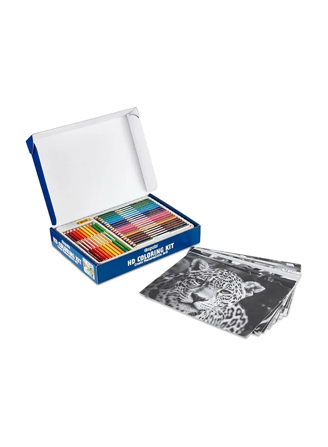 Crayola Crayola - HD Coloring Kit | 30 Colored Pencils & 20 Premium Coloring Pages