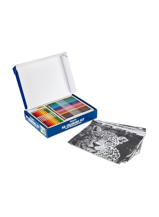 Crayola - HD Coloring Kit | 30 Colored Pencils & 20 Premium Coloring Pages - Image 2