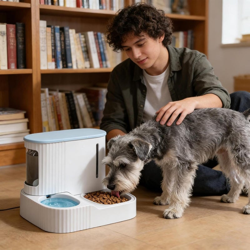 Automatic: 3 Litre Dispenser, 2 in 1 Pet Waterer, Detachable Washable Station, No Electricity Supply | Large Capacity Feeding Tool for - Image 2