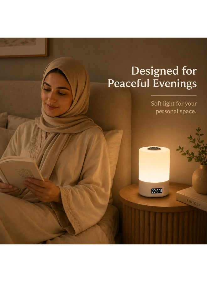 جروفميد مصباح LED ليلي قابل لإعادة الشحن مع جهاز تحكم عن بعد، مصباح بجانب السرير لمستشعر اللمس، 3 أوضاع ملونة وتعتيم بدون خطوات، مصباح طاولة للعناية بالعين للديكور المنزلي لغرفة النوم - Image 4
