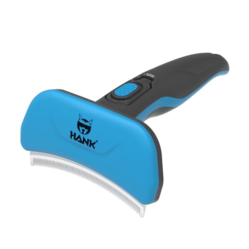 HANK Deshedding Brush for Dogs - Pet Grooming Tool - Zig Zag 6mm Large Blade - Reduce Dog Hair Shedding - Suitable for Short Medium Long Hair & All Breeds (Curved Shape) - Image 1