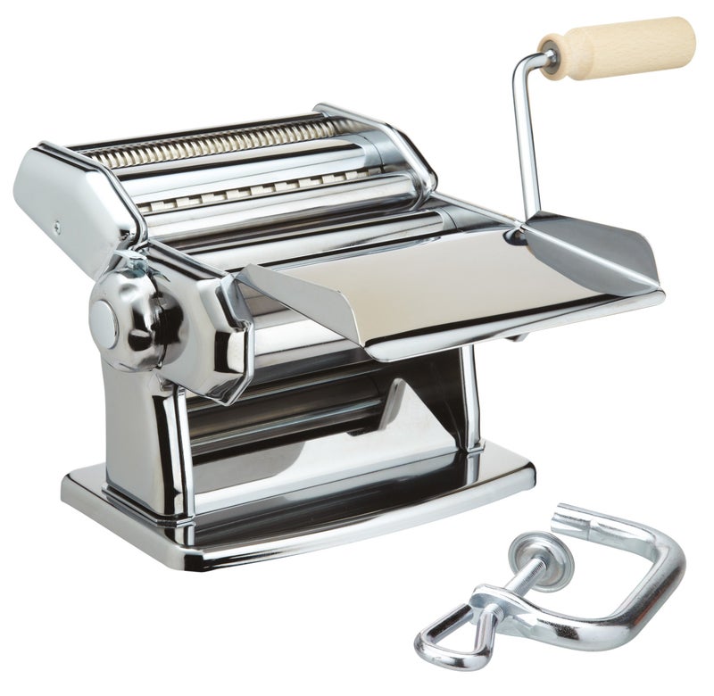 Imperia IPasta Classic Line. Pasta Machine 100% Made in Italy. Fresh pasta machine in steel. Manual roller with crank. Creates dough sheets for Lasagne, Tagliolini, Fettuccine. (End of line) - Image 1