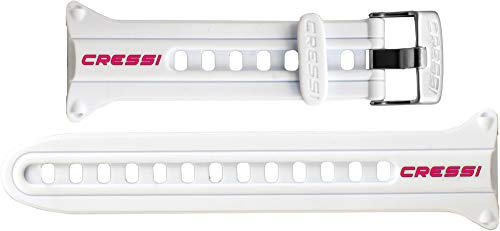 Cressi Watch Strap for Watch-style Dive Computer, White/Pink - Image 2