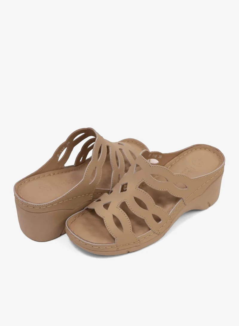 Comfort Plus  COMFORT PLUS LADIES SANDALS  - GG116 BEIGE for Women | Best Price UAE